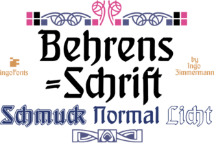 Behrens-Schrift: Elevate Your Design with Historic Elegance