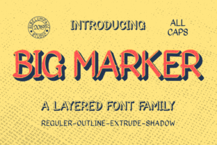 Big Marker Family: A Vintage Display Typeface for Bold Branding