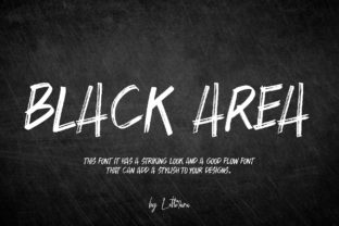 Black Area: A Bold Brush Font for Authentic Design