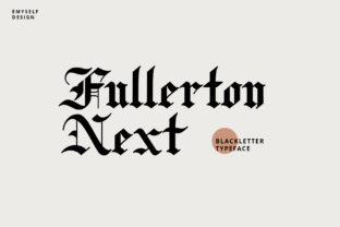 Fullerton Next: Elevating Personalized Design with Vintage Blackletter Aesthetics