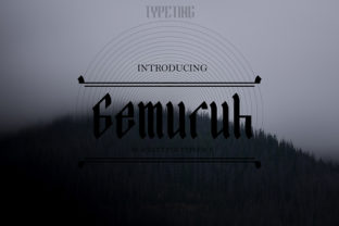 Gemuruh: Elevating Brand Identity with Modern Blackletter