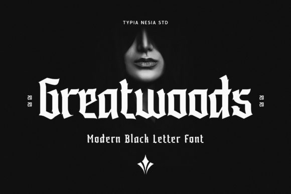 Greatwoods: Elevating Design with Bold Blackletter Style