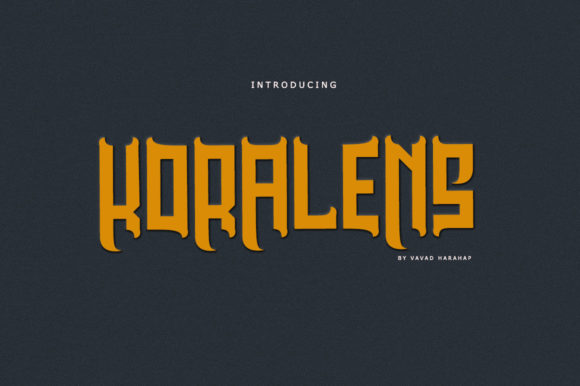 Koralens: The Bold Blackletter Font for Standout Designs