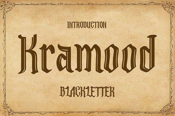 Kramood Font Review: A Vintage Blackletter for Modern Branding